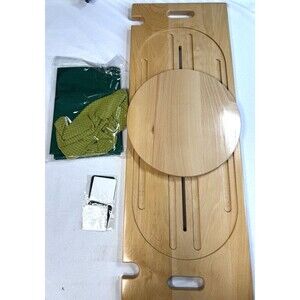 Slide Transfer Board with Track Pulley Turntable 31.5" x 11.2" x 1.4"